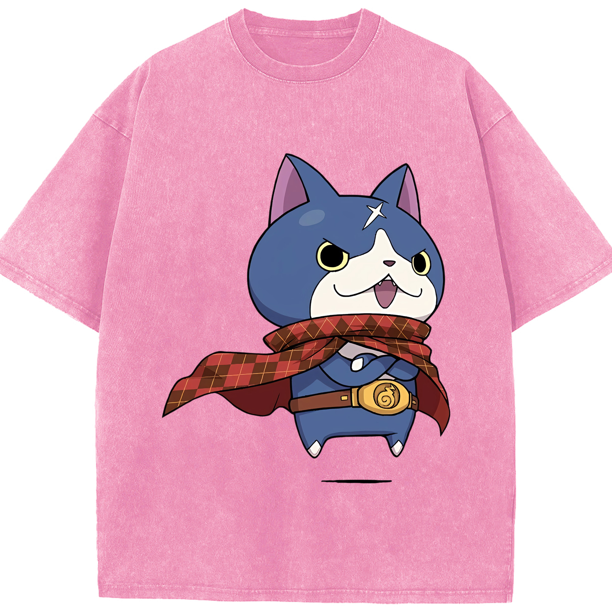 （画像用） 妖怪ウォッチ Yo-kai Watch 綿100% ヴィンテージ風 半袖Tシャツ（フロントプリント）